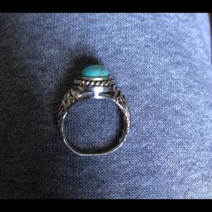 Sterling silver turquoise ring size 8